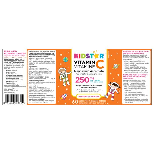 Kidstar Vitamin C Chewable 60 Tab