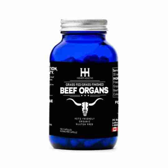 Higher Healths Grass Fed/Grass Finished Organs 180Caps