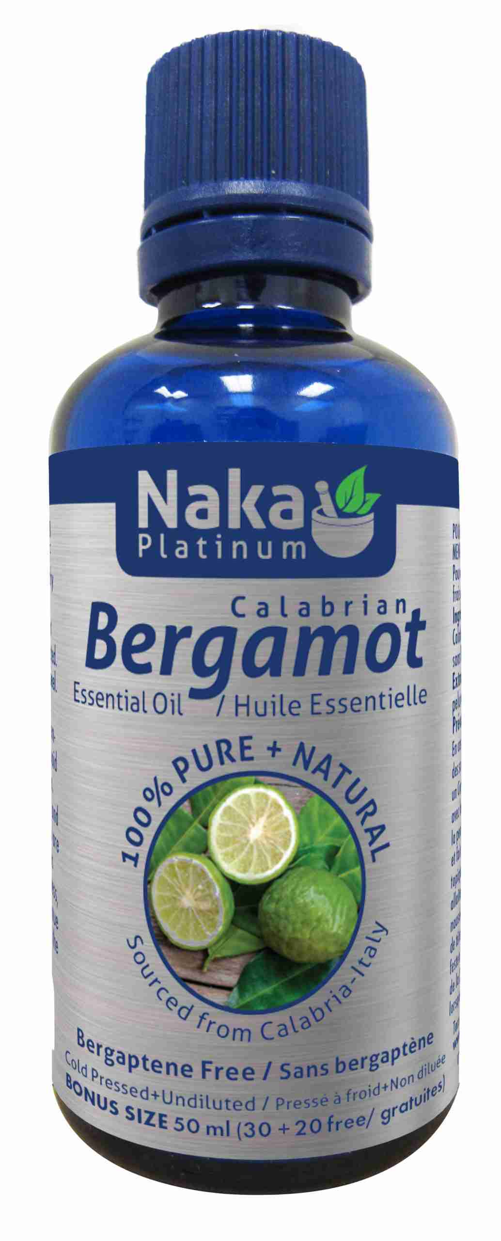 Naka Bergamot Essential Oil, 50 mL