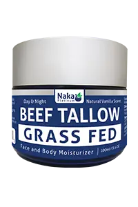 Naka Platinum Grass Fed Beef Tallow Face And Body Moisturizer, 100Ml