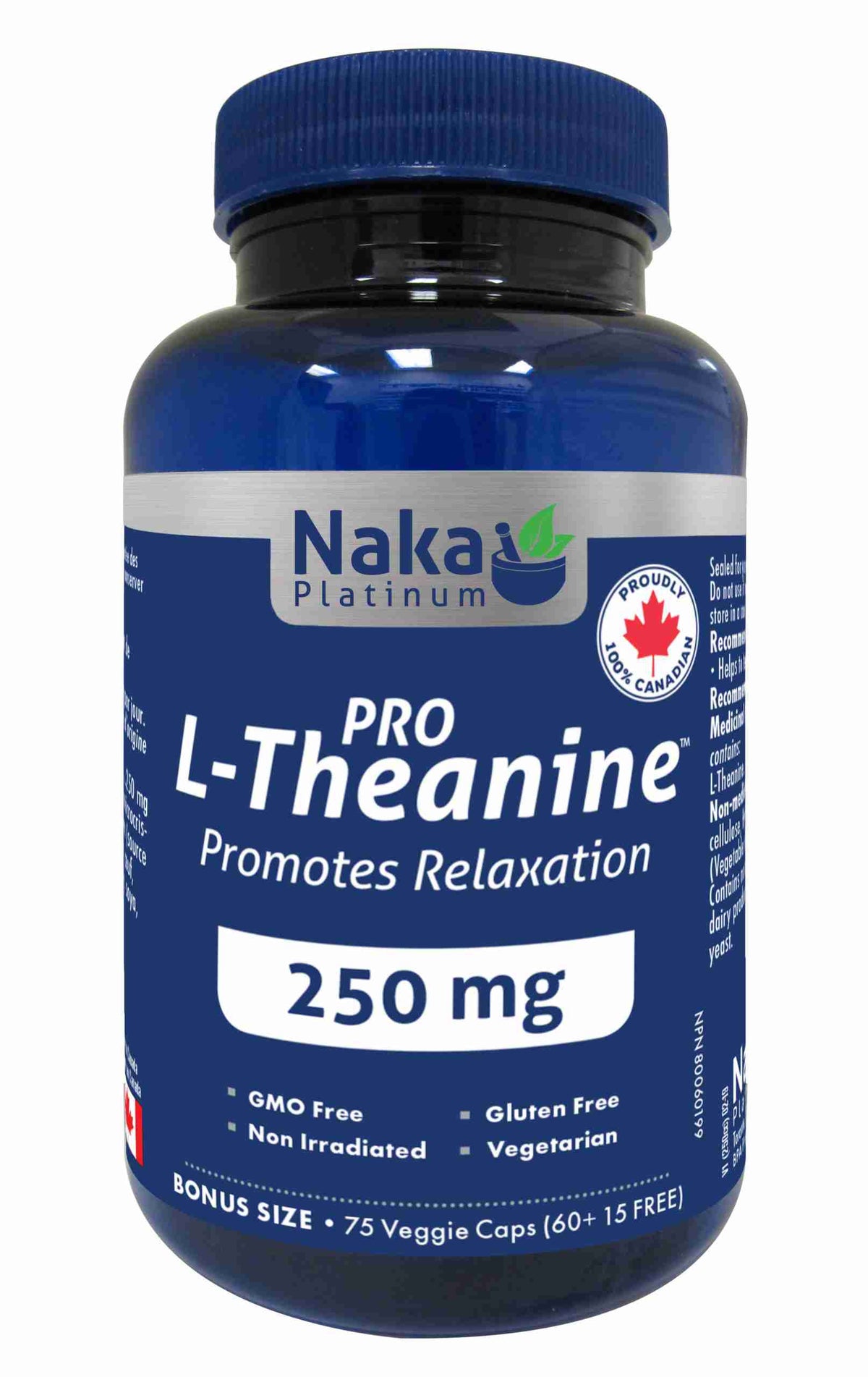 Naka Platinum L-Theanine 250 Mg; 75Vcap
