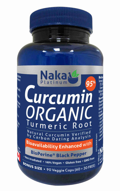 NAKA Curcumin Organic Turmeric Root 90 Veggie Caps