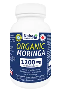 Naka Platinum Organic Moringa 1200Mg, 60Caps