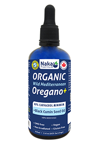 Naka Organic Wild Mediterranean Oregano+ Oil + Black Cumin Seed Oil, 100Ml