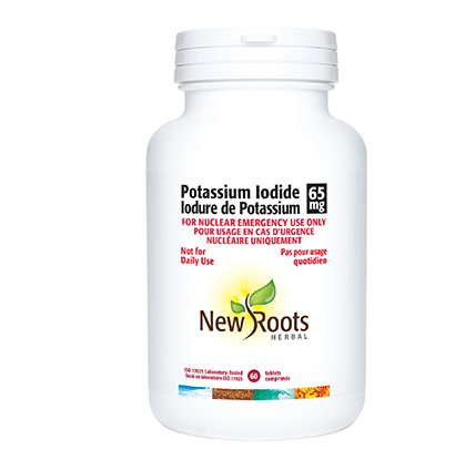 New Roots Herbal Potassium Iodide 65 mg, 60 Tablets