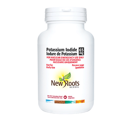 New Roots Herbal Potassium Iodide 65 mg, 60 Tablets