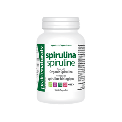Prairie Naturals Organic Spirulina, 180 Vegan Capsules