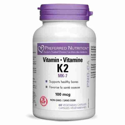 Preferred Nutrition Vitamin K2 100Mcg 60Vcap