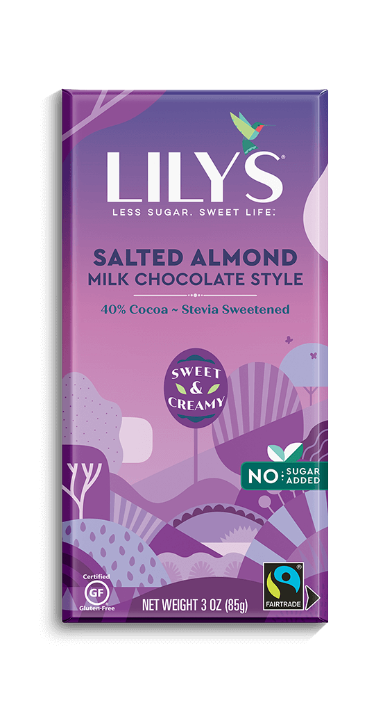 Lily's Salted Almond Milk Chocolate Bar, 85 g