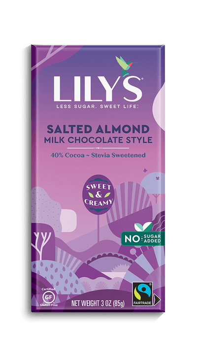 Lily's Salted Almond Milk Chocolate Bar, 85 g