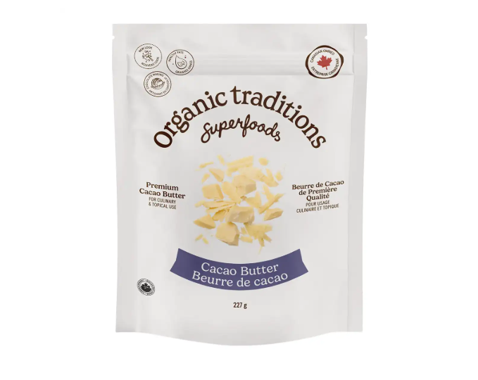 Organic Traditions Cacao Butter, 227G