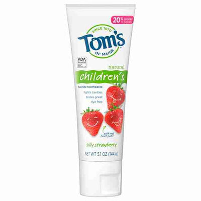 Tom's Of Maine - Childrens Flouride Toothpaste Silly Strawberry, 90Ml