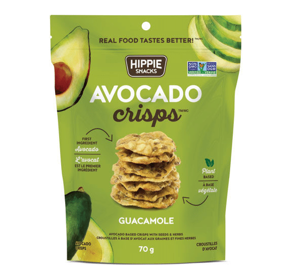 Hippie Snacks Avocado Crisps Guacamole 70G