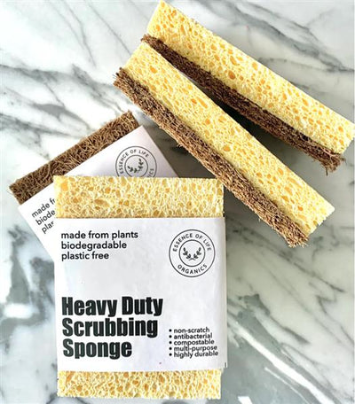 Essence of Life Organics Plant-Based Heavy Duty Scrubbing Sponge