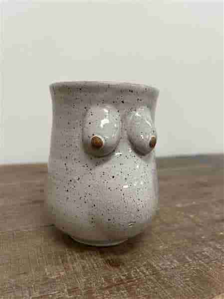 Pregnant Mama Mug White Speckle