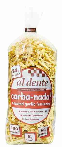 Al Dente - Carba Nada Roasted Garlic Fettuccine, 283G