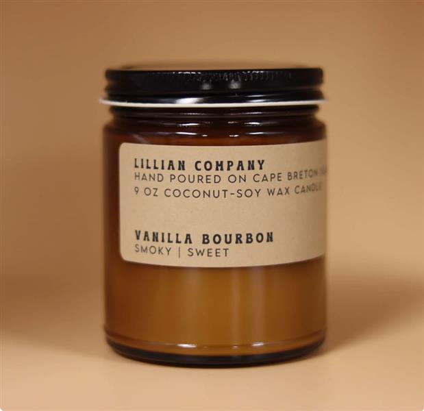 Lillian Co - Vanilla Bourbon Candle, 9Oz
