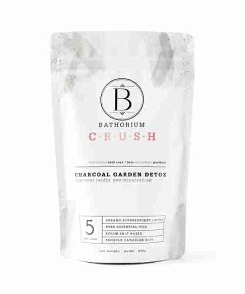 Bathorium Charcoal Garden Detox Crush Bath Soak, 5 x 120 g