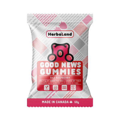 Herbaland - Good News Gummies, Rad Raspberry, 50G