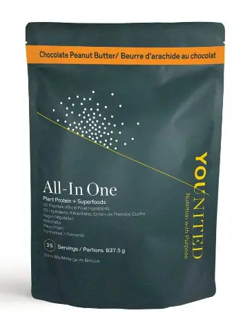 Younited All-In-One Plant Protein + Superfoods Chocolate Peanut Butter, 825 g