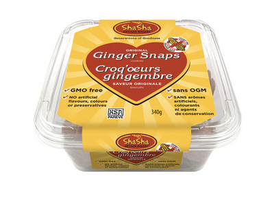 ShaSha Co. Original Ginger Snaps, 250 g
