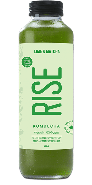 Rise Kombucha, Lemon & Lime, 414Ml