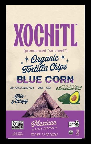 Xochitl Organic Blue Corn Tortilla Chips, 263G