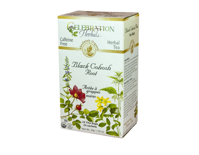 Celeration Herbals Organic Black Cohosh Root Tea, 24Bgs