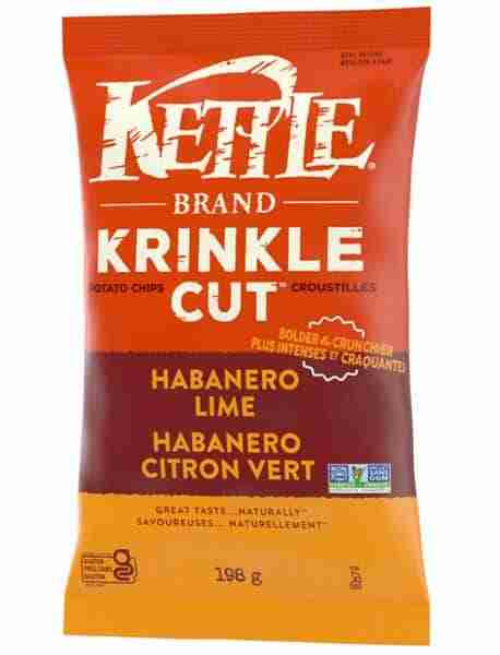 Kettle Brand - Habanero Lime Krinkle Cut Potato Chips - 198G