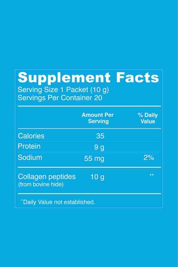 Vital Proteins Original Collagen Peptide Sticks: Unflavoured - 20X 10G Packets