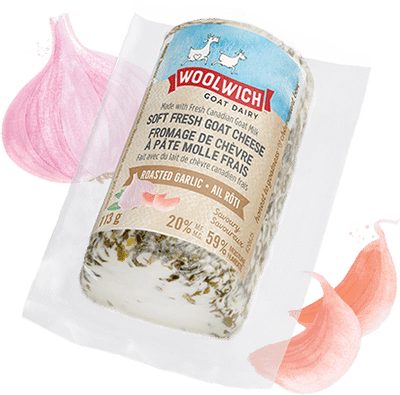 Woolwich, Roasted Garlic Soft Goat Cheese, 113G