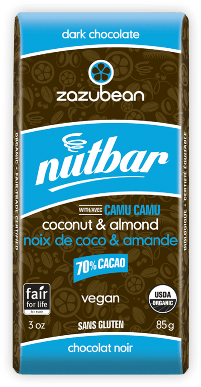 Zazubean Nutbar: Coconut & Almond, 85 g