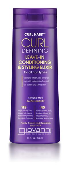 Giovanni Curl Habit Curl Defining Leave-In Conditioning & Styling Elixer, 250Ml
