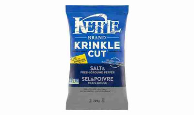 Kettle - Krinkle Salt & Pepper Chips, 220G