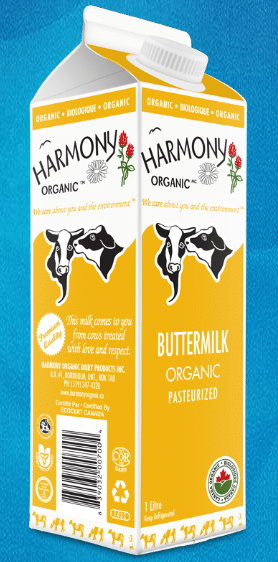 Harmony Organic Buttermilk 1L