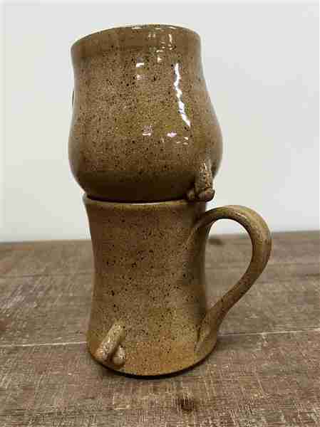 The Bitter Blonde Pottery Penis Mug, Tan