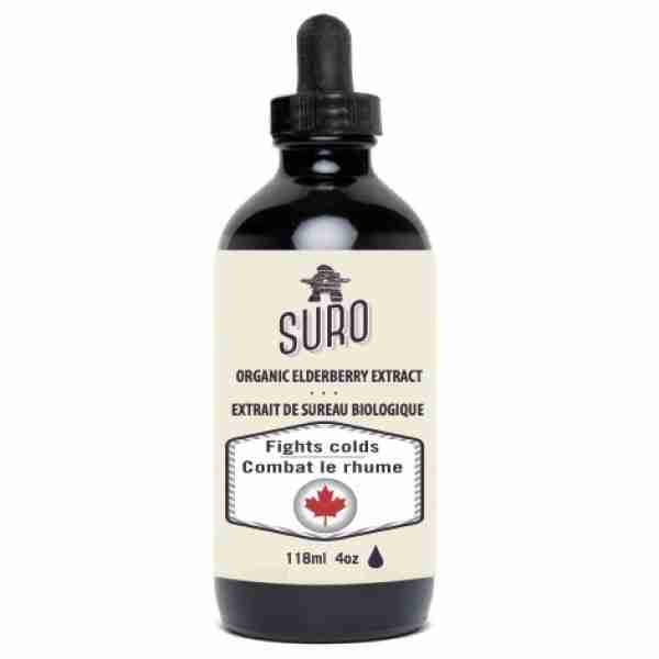SURO Organic Elderberry Extract Tincture, 118 mL