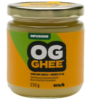 OG GHEE Herb & Garlic Infused Clarified & Caramelized Butter 210G