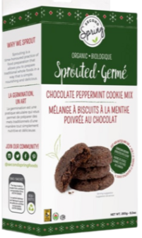 Second Spring Organic Sprouted Chocolate Peppermint Cookie Mix, 265G
