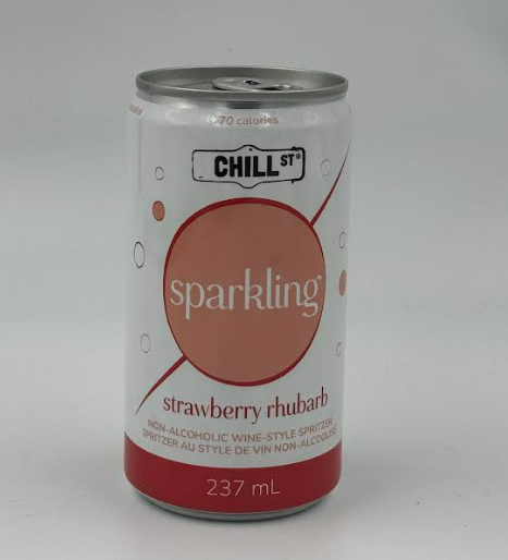 Chill St. Craft Sparkling Strawberry Rhubarb Wine-Style Spritzer, 237 mL