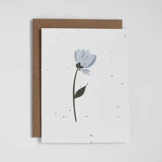 The Good Card - Floral: Baby Blue