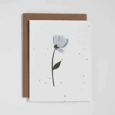The Good Card - Floral: Baby Blue