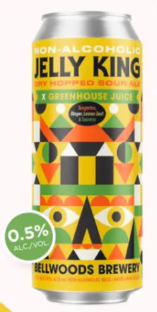 Bellwoods Brewery Non-Alc Greenhouse X Jelly King, 473Ml