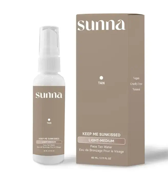 Sunna Tan Face Tan Water, Light/Medium, 60 mL