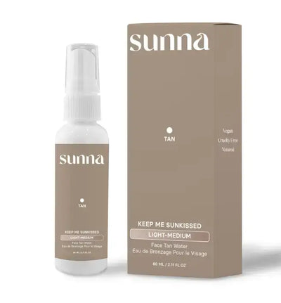 Sunna Tan Face Tan Water, Light/Medium, 60 mL