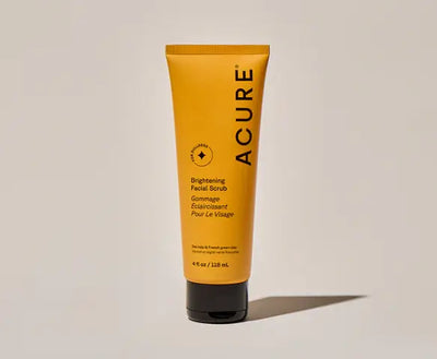 Acure Brightening Facial Scrub: Sea Kelp & French Green Clay - 118Ml