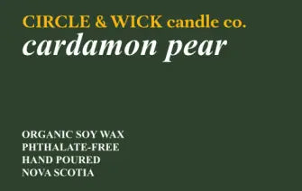 Circle & Wick Cardamom Pear Candle, 9 oz
