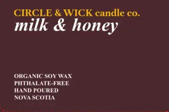 Circle & Wick Milk & Honey Candle, 16 oz