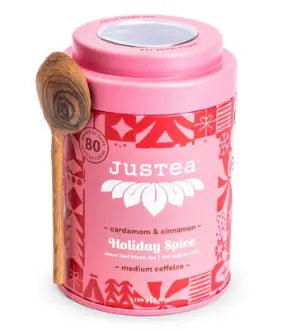 JUSTEA - Loose Leaf Holiday Spice Tea Tin, 100G