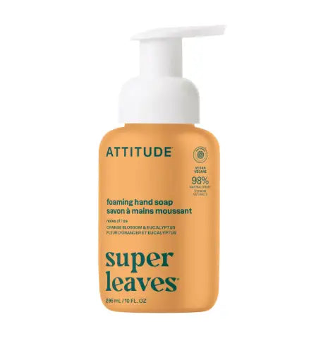 Attitude Living - Super Leaves Foaming Hand Soap Orange Leaves, 295Ml